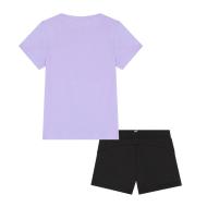 Ensemble Noir/Violet Fille Puma Graphic vue 2