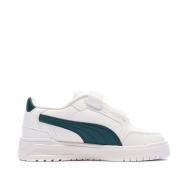 Zapatillas blancas/verdes para niño de Puma 403740 ver 2