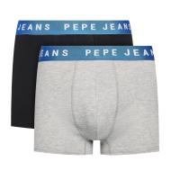 2x Boxers Noir/Gris Homme Pepe Jeans PMU
