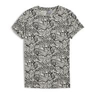 T-shirt Noir/Blanc Fille Puma Tropicat pas cher