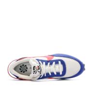 Baskets Blanche/Bleu Homme Nike Waffle Debut Swoosh vue 4