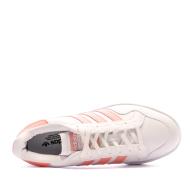 Baskets Blanche/Corail Femme Adidas Team Court vue 4