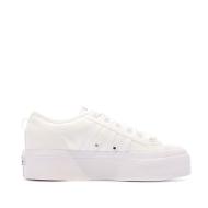 Baskets Blanches Femme Adidas Nizza vue 2