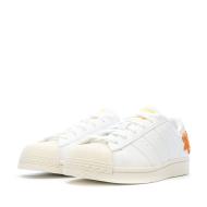 Baskets Blanches/Fleurs Femme Adidas Superstar vue 6