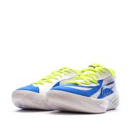 Chaussures de Basketball Blanches/Bleu Homme Puma All-pro Nitro vue 6