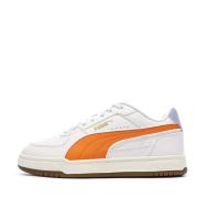 Baskets Blanche/Orange Ado Puma Caven Iii Retro pas cher