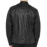 Blouson en Cuir Noir Homme Schott LCSPYDER25 vue 2