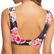 Haut de Bikini noir à fleurs Femme Roxy Printed vue 2