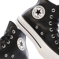 Baskets Noires Converse Femme Chuck Taylor All Star Lift vue 7