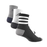 x3 Paires de Chaussettes Grises/Noires Femme Adidas HN5736 vue 2