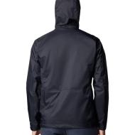 Columbia Men’s Black Waterproof Pouring Adventure Hiking Jacket Photo of the Espace des Marques %store% store - view of %key%