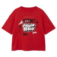 T-shirt Rouge Garçon Name it Jopo pas cher