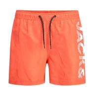 Short de bain Corail Garçon Jack & Jones Haruba pas cher