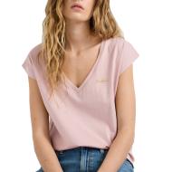 T-Shirt Rose Pastel Femme Pepe jeans Cloe
