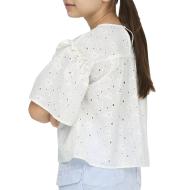 Blouse Blanche Fille Kids ONLY Daisy vue 2