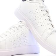 Baskets Blanc/Noir Junior Adidas Advantage vue 7
