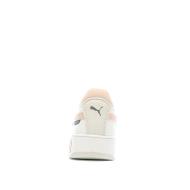 Baskets Blanches/Rose Femme Puma Carina vue 3