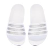 Claquette Blanche Fille Adidas Adilette Aqua K vue 3