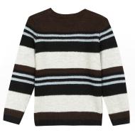 Pull Enfant Marron Blanc Catimini 18084 vue 2