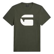Camiseta de color caqui para hombre con el logotipo de G-Star RAW ver 2