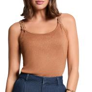 Débardeur Marron Femme Morgan Fil