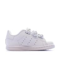 Basket Blanche Fille Adidas STAN SMITH CF I vue 2