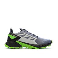 Chaussures de Trail Gris/Vertes Homme Salomon Supercross 4 vue 2