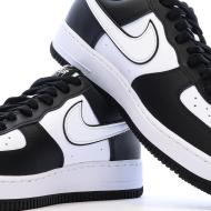 Baskets Noires/Blanches Homme Nike Air Force 1 one vue 7