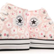 Baskets Rose Ado Converse All Star Lift Platform Flower vue 7