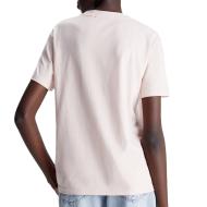 T-shirt Rose Femme Calvin Klein Jeans Ck Embro vue 2