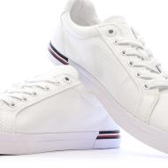 Baskets Blanches Femme Tommy Hilfiger Essential Stripes Sn vue 7