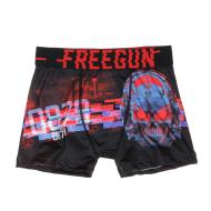 Boxer Noir/Rouge à Imprimés Garçon Freegun SKU pas cher