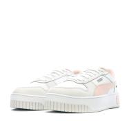 Baskets Blanc/Rose Femme Puma Carina Street vue 6