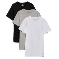 Lot de 3 T-Shirts Noir/Blanc/Gris Homme Calvin Klein Jeans LV00NB4051 pas cher