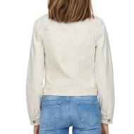 Veste en Jean Blanche Femme Only Tia Dnm vue 2