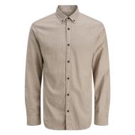 Chemise Beige Homme Jack & Jones Classic Melange