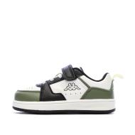 Baskets Blanc/Vert Garçon Kappa Logo Shay 1.0 pas cher