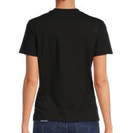 T-shirt Noir Femme Calvin Klein Jeans Stacked Institutiona vue 2