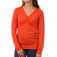 T-shirt Orange à rayures Femme Pieces Tamara