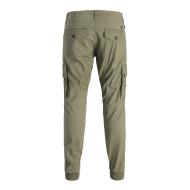 Pantalon Cargo Kaki Homme Jack & Jones Warner 12167596 vue 2
