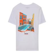 T-shirt Blanc Homme Teddy Smith Riviera vue 2