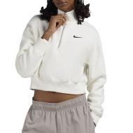 Sweat Zippé Blanc Femme Nike Nsw Style pas cher
