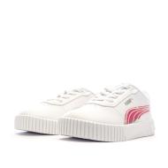 Baskets Blanches/Roses Fille Puma Carina 2.0 vue 6