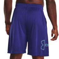 Short de Sport Bleu Electrique homme Under Armour Tech Graphic vue 2