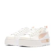 Baskets Blanc/Rose Femme Puma Mayze Wedge vue 6