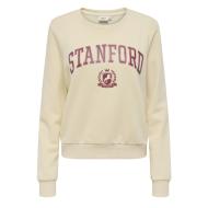 Sweat Beige/Rouge Femme Only Rubi