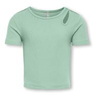 T-Shirt Vert Fille Kids ONLY Cutout Top pas cher