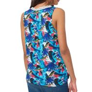 Débardeur Bleu à fleurs Femme Kaporal Kardi vue 2
