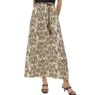Jupe Ecru/Kaki Femme Vero Moda Imma pas cher