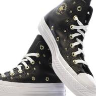 Baskets Noir/Doré Femme Converse Converse Chuck 70 vue 7
